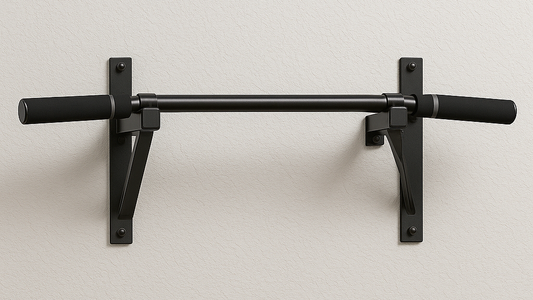 Mounting a pull up bar on drywall. Do it securely.