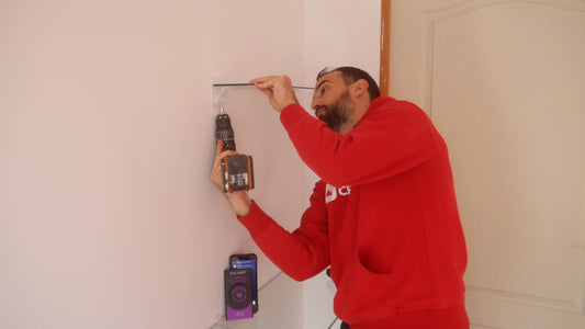 How to mount a shelf on drywall?