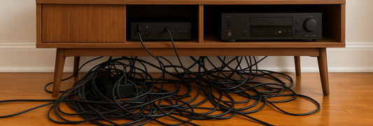 Setting Up a Home Entertainment System: Organizing and Hiding Cables