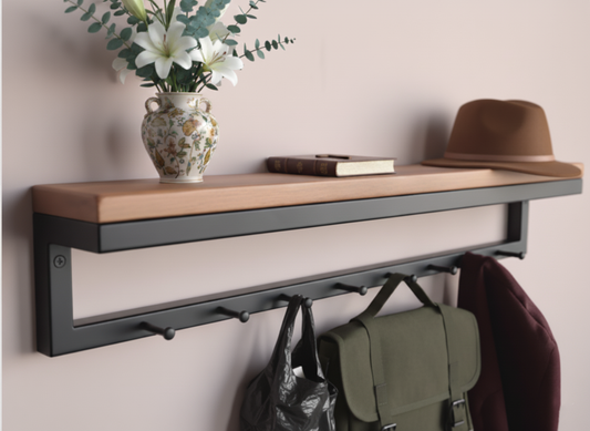 Installing a Wall-Mounted Coat Rack in the Hallway
